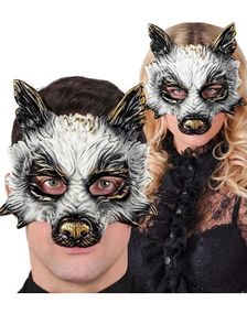 Ulvemaske i Hard Plast