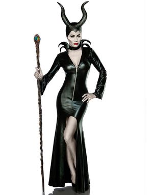 Maleficent Luksuskostyme med Horn