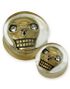 Scary 3D Skull - Gjennomsiktig Piercing Plugg