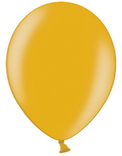10 stk 27 cm - Metallisk Gullfarget Ballonger