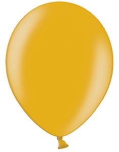 10 stk 27 cm - Metallisk Gullfarget Ballonger