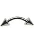 Silver Basic Spike Øyenbrynspiercing