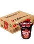 12 stk Nongshim Shin Ramyun Red Super Spicy Noodle Cup - Hel Eske 816 gram (Korea Import)