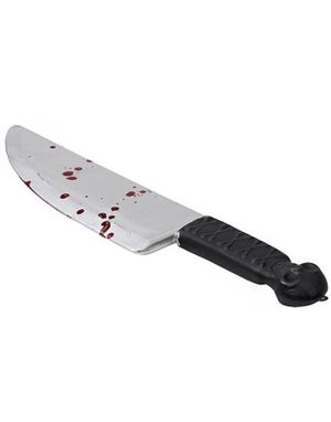 Slakterkniv m/Blod - 39 cm Kostymetilbehør