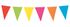 Banner med Fargerike Store Vimpel Flagg 10 meter 