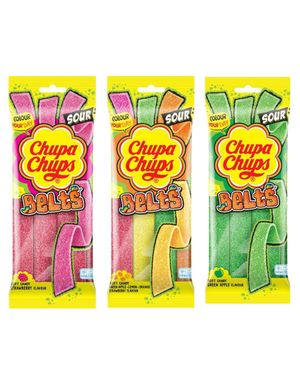 Taste Them All - Chupa Chups Sour Belts - Tre Smaker - Pakketilbud