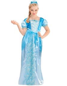 Elsa Inspirert Barnekostyme med Tiara