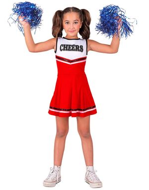 Rød Cheerleader Kostymekjole