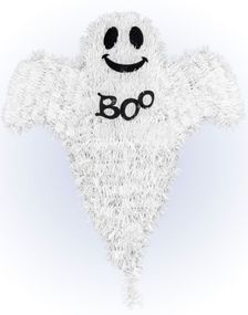 Spøkelse Veggdekorasjon med "Boo" Tekst 32x37 cm