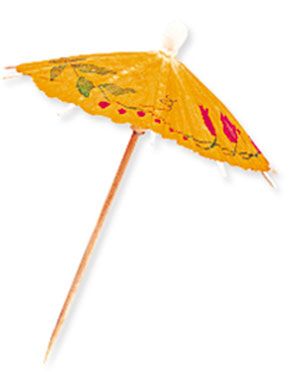 144 Stk Parasoll Cocktailpinner 10 cm - Partypakke