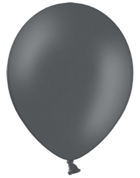 100 stk 13 cm - MEGAPACK - Mørk Grå Små Ballonger