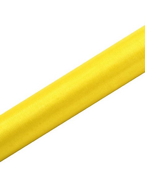 GUL Gjennomsiktig Organzaløper 36 cm x 9 meter