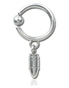 Hengende Patron Silver - 1.6 x 12 mm BCR Piercing
