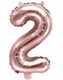 Tallet 2 - Rose Gullfarget JUMBO Folieballong 86 cm