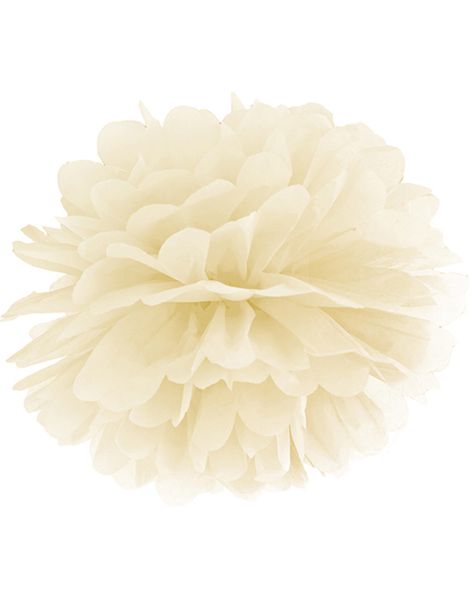 Kremfarget Pom Pom 35 cm