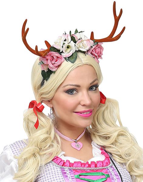 Oktoberfest Hårbøyle med Gevir og Blomster