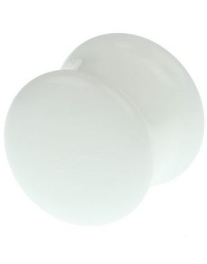 Hvit Pyrex Piercing Plugg