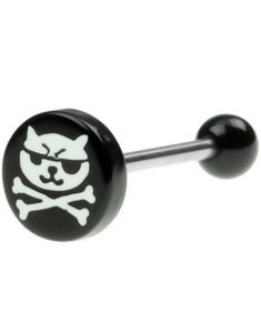 Ninja Cat Black - Tungepiercing