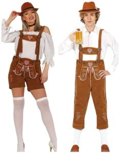 Parkostyme - Brunt Oktoberfest Kostyme