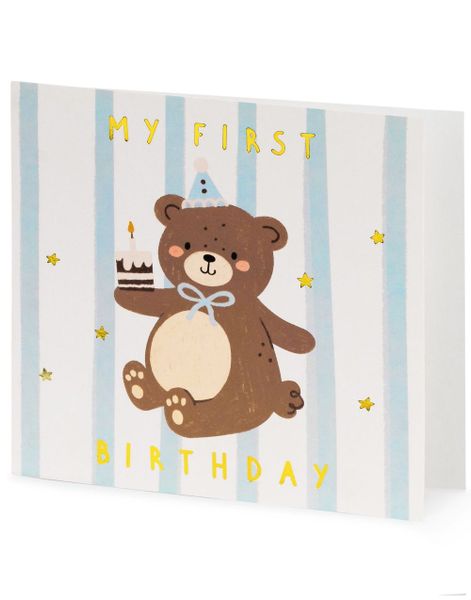 Bamse 1-Årsdag Kort – My First Birthday