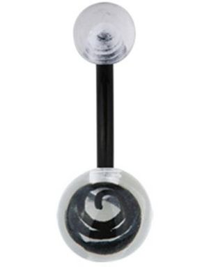 Hypnotize The World Svart Navlepiercing
