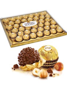 42 stk Ferrero Rocher Sjokoladekonfekt - Ekstra Stor Konfekt/Gaveeske 525 gram