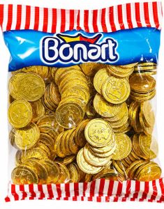 1 kg Gullfargede Sjokolademynter