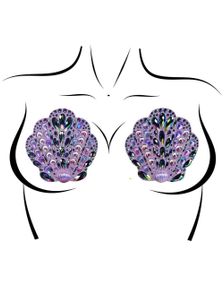 Selvklebende Kroppsstener med Skjellmotiv – Lilla