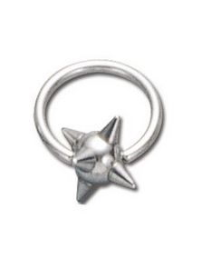 Massive Silver Spike - 1.6 x 12 mm BCR Piercing