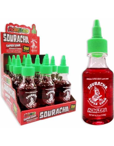12 stk Souracha Super Surt Godteri Saus - 90 ml - Hel Eske