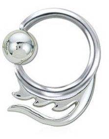 Silver Brake BCR Piercing - 1.6 x 12 mm