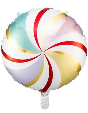 Flerfarget Sukkertøy Folieballong 46 cm