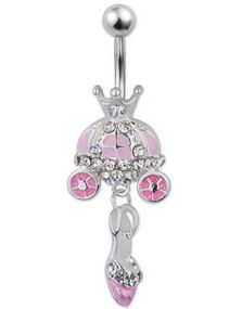 Cinderella Dream Navlepiercing - Rosa