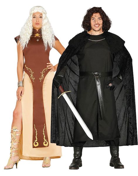 Parkostyme - Game of Thrones Inspirert Daenerys Targaryen & Jon Snow Kostymer