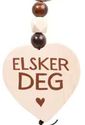 Trehjerte Nøkkelring