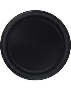 16 stk Svarte Papptallerkener 22 cm