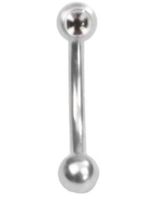 Black Ridder Cross - 1.2 x 8 mm Øyenbrynspiercing