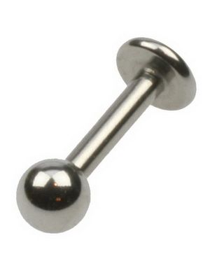 Silver Ball Labrett Piercing
