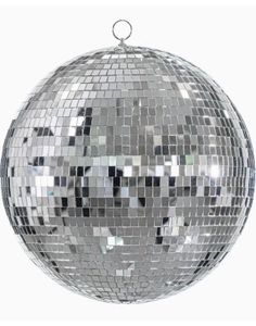 Kjempestor Sølvfarget Discokule 40 cm