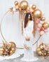 1 stk 60 cm - Rund Glossy Gullfarget Ballong