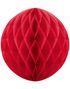 Rød Honeycomb Ball VELG STØRRELSE 10-40 cm