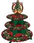 3 Etasjer Juletre Cupcake/Kakestativ