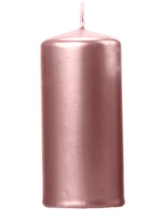 Metallisk Rose Gullfarget Kubbelys 12x6 cm