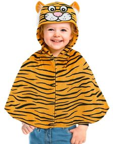 Myk Tiger Poncho til Barn - 1-2 ÅR