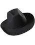 Svart Cowboyhatt med Snor