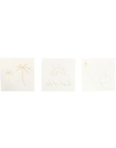 3 stk Fake Tattoo - Summer Vibe