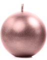 10 stk Metallisk Rose Gullfarget Kuleformet Stearinlys 6 cm