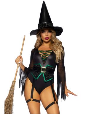 Broomstick Babe - Heksekostyme til Dame