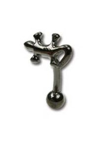 Black Salamander - 1.2 x 8 mm Øyenbrynspiercing