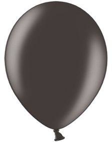 50 stk 30 cm - Metallisk Svart Ballonger